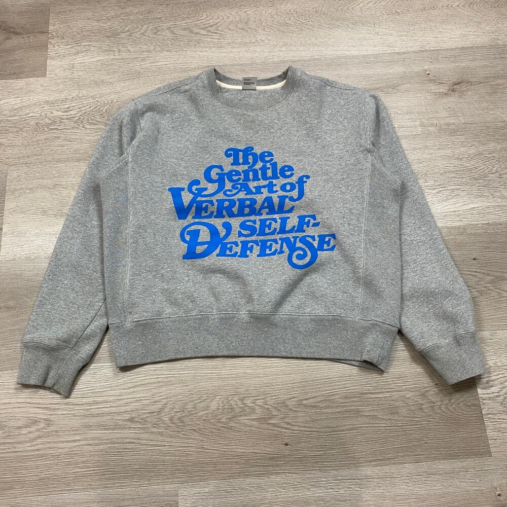 Basketcase Gallery Verbal Self Defense Crewneck Sweatshirt Men's 2XL